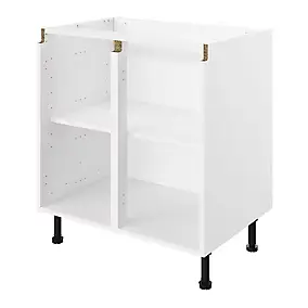 Caisson bas de cuisine blanc L. 80 cm Caraway Innovo GoodHome