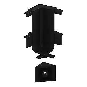 Angle intérieur pour rail de plan de travail noir Caraway Innovo GoodHome