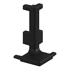 Angle extérieur pour rail de plan de travail noir Caraway Innovo GoodHome