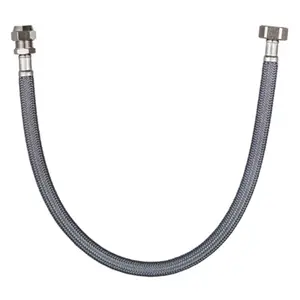 Flexible d'alimentation en eau 30 cm - Filetage entrée Femelle 15x21 / Sortie Bicône diamètre 12