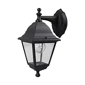 Applique murale Varennes E27 60W IP44 GoodHome noir