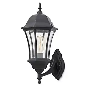 Applique murale Richelieu E27 60W IP44 GoodHome noir
