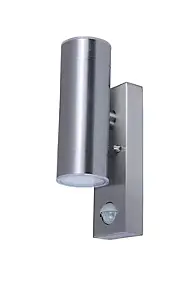 Applique murale bidirectionnelle avec détecteur de mouvement Candiac LED intégrée 760lm 9W IP44 chrome