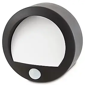 Applique murale à détection Melville 45lm 1W IP44 noir
