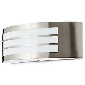 Applique murale Valcourt E27 40W IP44 GoodHome gris chrome