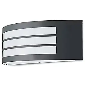 Applique murale Valcourt E27 40W IP44 GoodHome gris anthracite