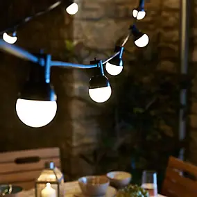Guirlande lumineuse extérieure à LED IP44 blanc chaud 10 m GoodHome Barnaby