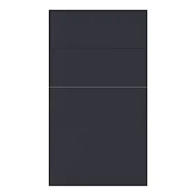 Façade de cuisine 3 tiroirs et 1 casserolier Stevia bleu mat l. 40 cm x H. 72 cm GoodHome
