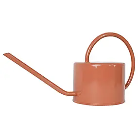 Arrosoir GoodHome en acier coloris pêche contenance 1 litres