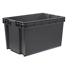 Boîte en plastique recyclé GoodHome Xago gris 94 L (XXL)