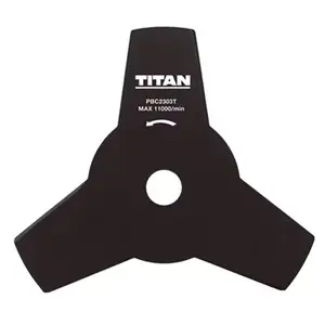 Lame 23 cm, 3 dents "TITAN" pour débroussailleuse Titan 1000 W