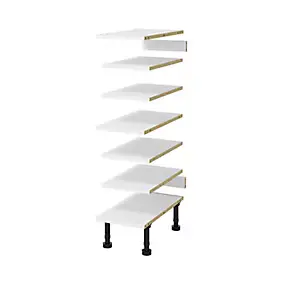 Ensemble de tablettes pour colonne blanc L.30 x P.57 cm Caraway Innovo GoodHome
