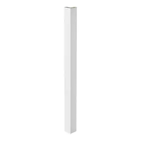 Fileur d'angle extérieur Stevia blanc brillant H. 71,5 cm Caraway Innovo GoodHome