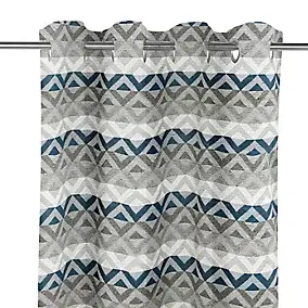 Rideau Glenor GoodHome l.140 x H.260 cm bleu
