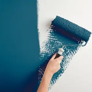Peinture mur intérieur Satin 0,75 L Bleu paon