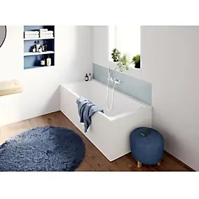 Baignoire double en acrylique blanc L.180 x l.80 cm GoodHome Cavally