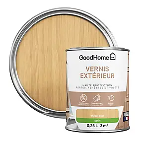 Vernis extérieur bois satin chêne clair GoodHome 0,25L