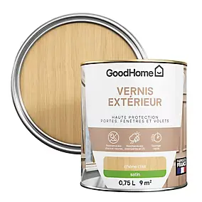 Vernis extérieur bois satin chêne clair GoodHome 0,75L