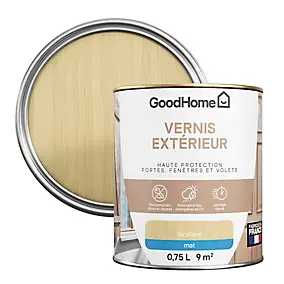 Vernis extérieur bois mat incolore GoodHome 0,75L