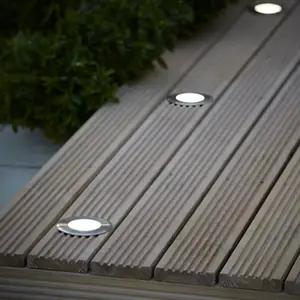 Spot extérieur LED rond "Triolio"enterrer