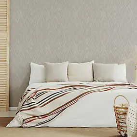 Papier peint à motif vinyle intissé Lompoul beige 53 cm GoodHome