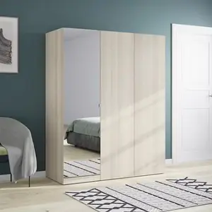 Porte battante imitation chêne clair Homny H. 187,5 X L. 50 cm