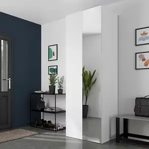 Porte battante décor blanc Homny H. 225 X L. 37,5 cm.
