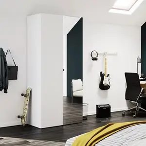 Porte battante miroir Homny H. 225 X L. 50 cm.