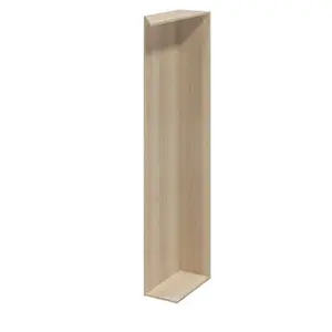 Caisson d'angle imitation chêne clair HOMNY - H. 225 X L. 30 X P. 58 cm