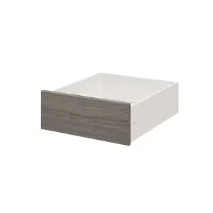 Tiroir simple imitation chêne grisé Homny H. 16 X L. 50 X P. 58 cm