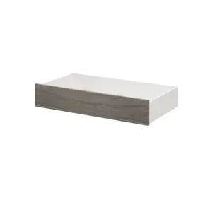 Tiroir simple imitation chêne grisé Homny H. 16 X L. 100 X P. 58 cm