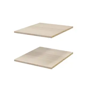 Lot de 2 étagères imitation chêne clair Homny L. 50 X P. 58 cm