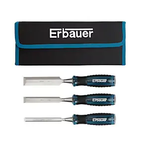 Ciseau à bois Erbauer, 3 pièces (12, 18 et 25 mm)
