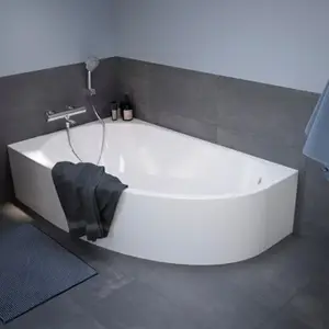 Baignoire gain de place gauche "Caspia" L. 150 x l. 90 cm