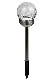 Kit 6 spots solaires d'extérieur à piquer ⌀10cm IP44 blanc froid argent