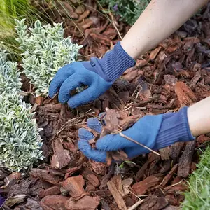 Gants de jardin en latex bleu taille 10
