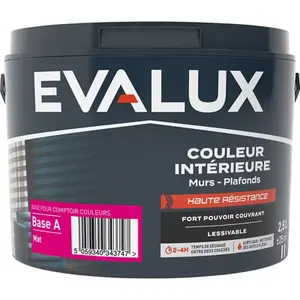 Peinture intérieure haute résistance Base A Mat 2,5 L