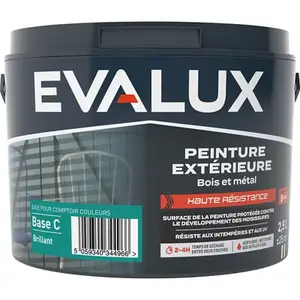 Peinture extérieure bois métal Base C Brillant 2,5 L