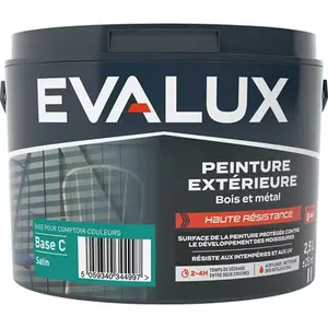 Peinture bois métal extérieure satin - Base C - 2,5 L