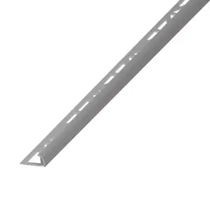 Profile 1/4 rond pvc 2,50 m x 9 mm - gris