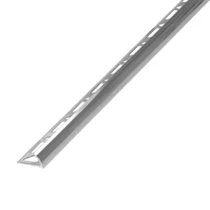 Profile 1/4 rond alu 2,50 m x 12,5 mm - chrome