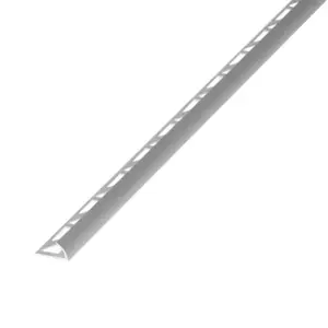 Profile 1/4 rond alu 2,50 m x 12,5 mm - mat