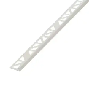 Profile équerre pvc 2,50 m x 8 mm - blanc