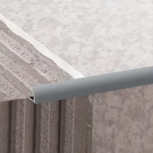 Profile 1/4 rond pvc 2,50 m x 9 mm - gris clair