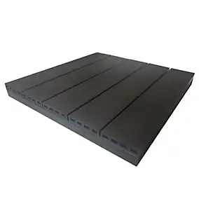 Dalle de terrasse composite anthracite 50 x 50 cm
