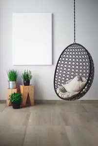 Carrelage de sol intérieur "Larix" gris - l. 45,7 x L. 45,7 cm
