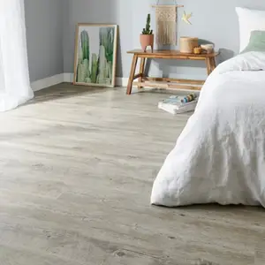 Lame PVC clipsable "Chêne rusti" l. 15 x L. 122 cm x Ép 4 mm