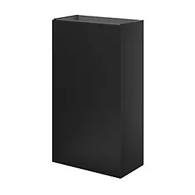 Meuble lave mains à poser l.44 x H.79 x P.23 cm, noir mat, GoodHome Imandra