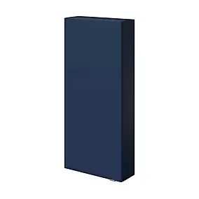 Armoire de salle de bains faible profondeur bleu nuit mat l.40 x H.90 x P.15 cm, GoodHome Imandra