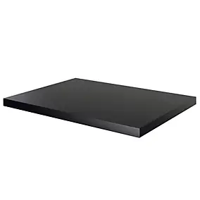 Plan de toilette L.60,5 x l.45,5 cm, noir mat, GoodHome Cadelia